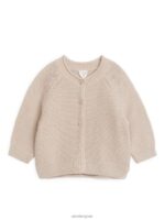 ARKET kleding 0DXJP1764 beige gebreid katoenen vest kinderen