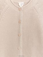 ARKET kleding 0DXJP1764 beige gebreid katoenen vest kinderen - Image 3