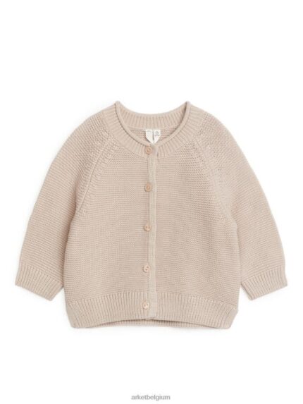 ARKET kleding 0DXJP1764 beige gebreid katoenen vest kinderen