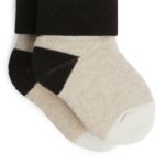ARKET kleding 0DXJP1783 zwart/beige badstof sokken kinderen