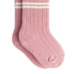 ARKET kleding 0DXJP1786 roze geribbelde babysokjes kinderen