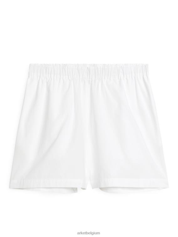 arket_kleding_0dxjp185_wit_katoenen_korte_broek_vrouwen.jpeg ARKET kleding 0DXJP185 wit katoenen korte broek vrouwen - Image 1