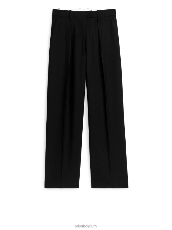 arket_kleding_0dxjp208_zwart_broek_van_keperstof_van_wolmix_vrouwen.jpeg ARKET kleding 0DXJP208 zwart broek van keperstof van wolmix vrouwen - Image 1