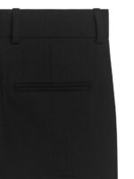 ARKET kleding 0DXJP218 zwart uitlopende broek van wollen twill vrouwen - Image 2