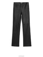 ARKET kleding 0DXJP222 zwart stretch leren broek vrouwen
