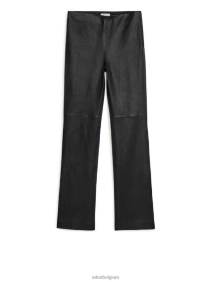 ARKET kleding 0DXJP222 zwart stretch leren broek vrouwen