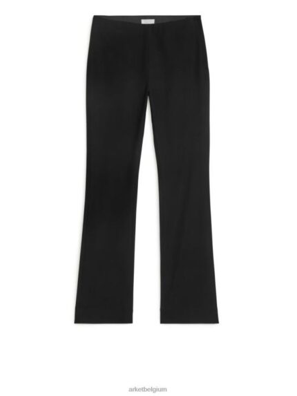ARKET kleding 0DXJP223 zwart katoenen stretchbroek vrouwen
