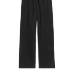 ARKET kleding 0DXJP224 zwart wollen hopzakbroek vrouwen