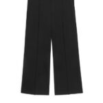 ARKET kleding 0DXJP227 zwart cropped milanoribbroek vrouwen