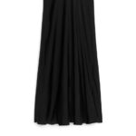 ARKET kleding 0DXJP231 zwart maxi satijnen rok vrouwen