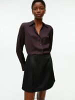 ARKET kleding 0DXJP236 zwart satijnen minirok vrouwen - Image 2