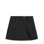 ARKET kleding 0DXJP236 zwart satijnen minirok vrouwen