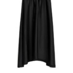 ARKET kleding 0DXJP243 zwart midi-satijnen rok vrouwen
