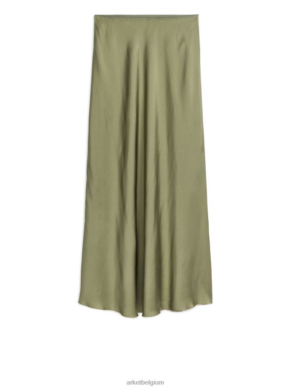 arket_kleding_0dxjp245_kaki_groen_maxi_satijnen_rok_vrouwen.jpeg ARKET kleding 0DXJP245 kaki groen maxi satijnen rok vrouwen - Image 1