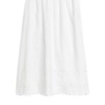ARKET kleding 0DXJP253 wit geborduurde rok vrouwen