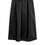 ARKET kleding 0DXJP266 zwart rok van taft vrouwen