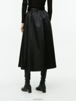ARKET kleding 0DXJP266 zwart rok van taft vrouwen - Image 4