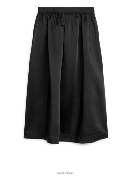 ARKET kleding 0DXJP266 zwart rok van taft vrouwen