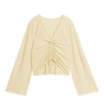 ARKET kleding 0DXJP326 vanille trekkoord bovenaan vrouwen