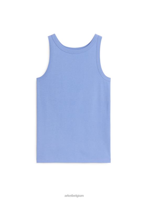 arket_kleding_0dxjp332_lichtblauw_geribde_tanktop_vrouwen.jpeg ARKET kleding 0DXJP332 lichtblauw geribde tanktop vrouwen - Image 1