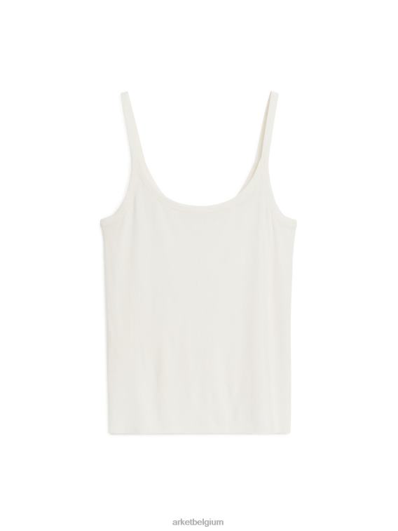 arket_kleding_0dxjp347_gebroken_wit_zijden_bandtopje_vrouwen.jpeg ARKET kleding 0DXJP347 gebroken wit zijden bandtopje vrouwen - Image 1