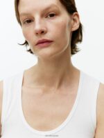 ARKET kleding 0DXJP363 wit geribde tanktop vrouwen - Image 3