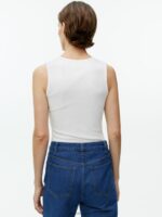 ARKET kleding 0DXJP363 wit geribde tanktop vrouwen - Image 4