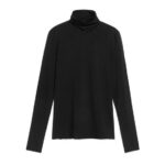 ARKET kleding 0DXJP378 zwart coltrui van lyocellmix vrouwen