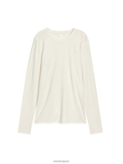 ARKET kleding 0DXJP380 gebroken wit lyocellmix met lange mouwen vrouwen