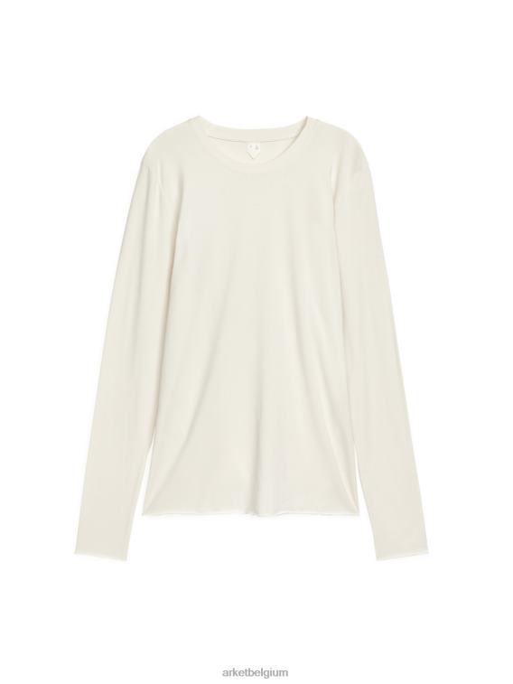 arket_kleding_0dxjp380_gebroken_wit_lyocellmix_met_lange_mouwen_vrouwen.jpeg ARKET kleding 0DXJP380 gebroken wit lyocellmix met lange mouwen vrouwen - Image 1