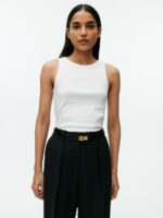 ARKET kleding 0DXJP383 wit geribde tanktop vrouwen - Image 2