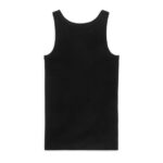 ARKET kleding 0DXJP384 zwart geribde tanktop vrouwen