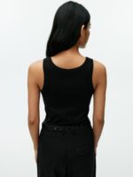 ARKET kleding 0DXJP384 zwart geribde tanktop vrouwen - Image 4