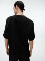 ARKET kleding 0DXJP387 zwart zwaar boxy t-shirt vrouwen - Image 3