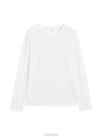 ARKET kleding 0DXJP391 wit T-shirt met lange mouwen vrouwen