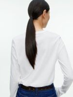 ARKET kleding 0DXJP391 wit T-shirt met lange mouwen vrouwen - Image 3