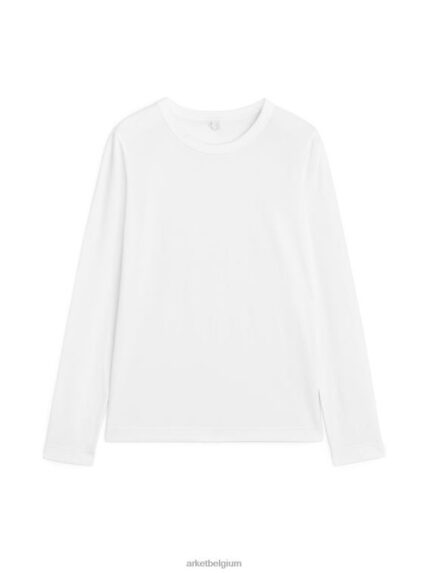 ARKET kleding 0DXJP391 wit T-shirt met lange mouwen vrouwen