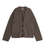 ARKET kleding 0DXJP423 bruin gemêleerd kasjmier vest vrouwen