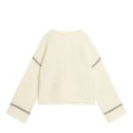 ARKET kleding 0DXJP443 gebroken wit ribgebreide wollen trui vrouwen
