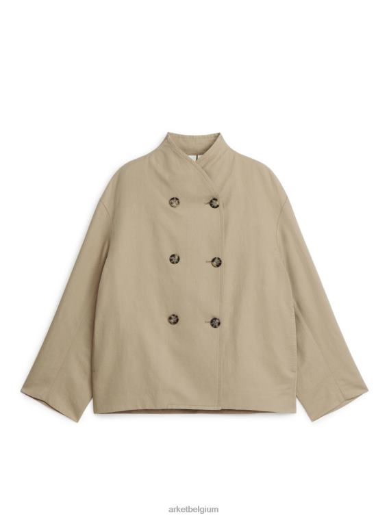 arket_kleding_0dxjp452_beige_linnen_katoenen_jasje_vrouwen.jpeg ARKET kleding 0DXJP452 beige linnen katoenen jasje vrouwen - Image 1
