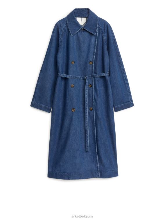 arket_kleding_0dxjp467_blauw_denim_trenchcoat_vrouwen.jpeg ARKET kleding 0DXJP467 blauw denim trenchcoat vrouwen - Image 1