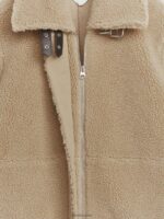 ARKET kleding 0DXJP473 donker beige Oversized, met leer afgewerkt stapeljack vrouwen - Image 2