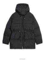 ARKET kleding 0DXJP480 zwart getailleerde donsjas vrouwen