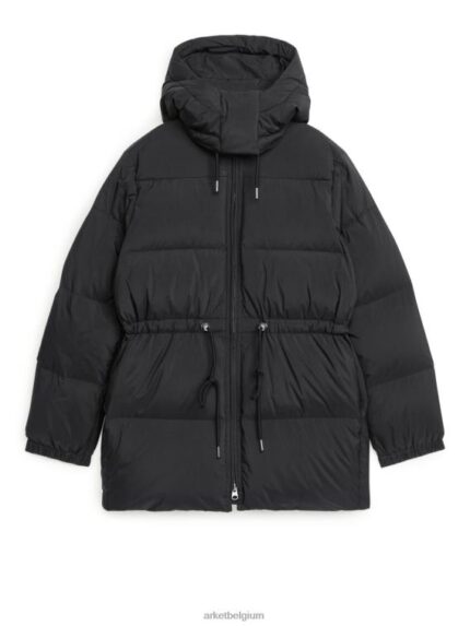 ARKET kleding 0DXJP480 zwart getailleerde donsjas vrouwen