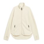 ARKET kleding 0DXJP481 gebroken wit fleecejack met ritssluiting vrouwen