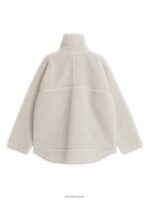 ARKET kleding 0DXJP482 gebroken wit Jack met hoge hals vrouwen - Image 2