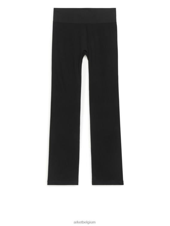 arket_kleding_0dxjp506_zwart_uitlopende_naadloze_riblegging_vrouwen.jpeg ARKET kleding 0DXJP506 zwart uitlopende naadloze riblegging vrouwen - Image 1
