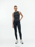 ARKET kleding 0DXJP507 zwart gewassen geribbelde naadloze tanktop vrouwen - Image 2
