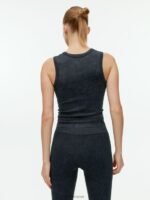 ARKET kleding 0DXJP507 zwart gewassen geribbelde naadloze tanktop vrouwen - Image 3