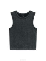 ARKET kleding 0DXJP507 zwart gewassen geribbelde naadloze tanktop vrouwen - Image 5